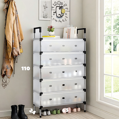 Estante Zapatero Organizador 6 Niveles Doble Color Rack