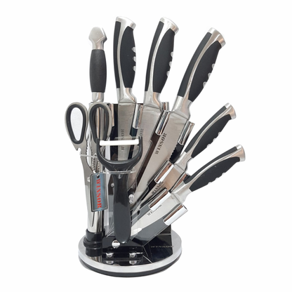Juego De Cuchillos Winsor En Acero Inoxidable X9 Pcs