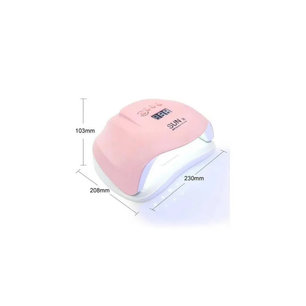 Lampara Led Uv De Uñas Profesional Secado Rápido 54 Watts