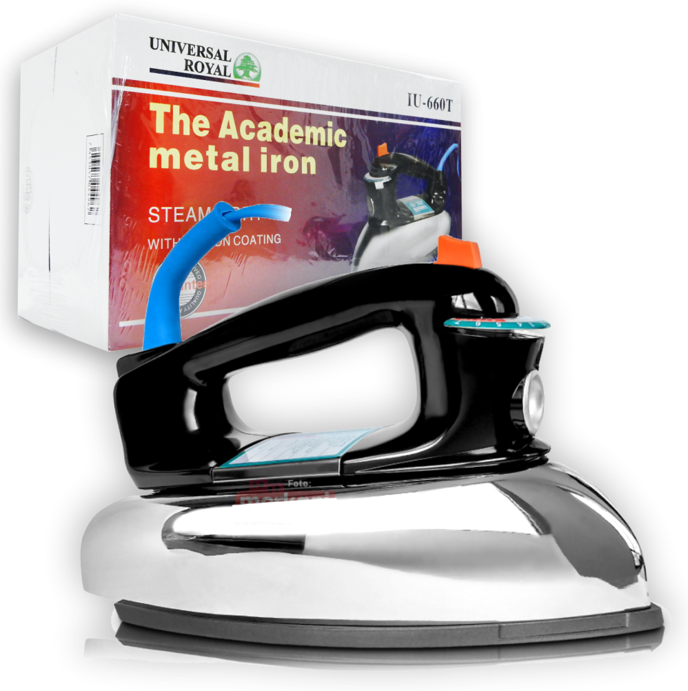 Plancha De Ropa A Vapor Metálica Universal Royal Iu-660t-01